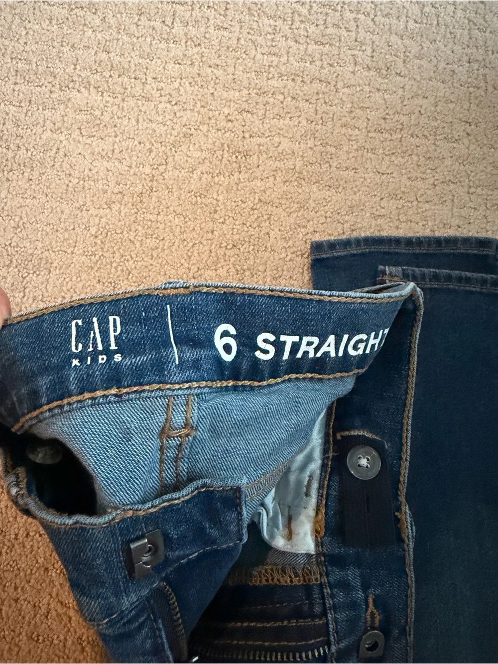 GAP Straight Leg Jeans - Dark Blue Denim